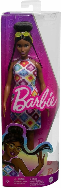 Barbie Fashionistas 210 Tall morena crochet HJT07 - Mattel - DecorToys Presentes & Brinquedos