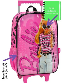 Mochila de Rodinhas Infantil Barbie Rosa IC39102BBRS - Luxcel 2024 na internet