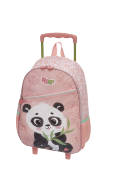Mochila Escolar De Rodinha Pack Me Lovely Panda - Pacific