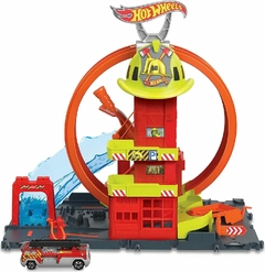 Pista Hot Wheels Super Quartel Dos Bombeiros - Mattel - comprar online