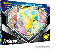 Box Coleção Pikachu V Cards Cartas Pokémon Original - Copag