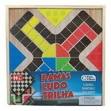 Jogos Classicos 3 Em 1 Damas, Ludo e Trilha - Pais & Filhos