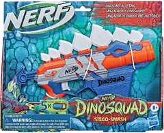 NERF Lança Dardos Dino Stego-Smash com 5 Dardos Oficiais e Porta Dardos - F0806 - Hasbro, Azul (18207) - loja online