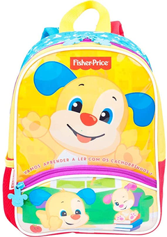 Mochila Escolar Fisher-Price Aprender e Brincar - Sestini