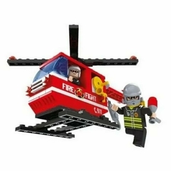 Blocos De Montar Bombeiros Helicóptero - 105 Peças - Colorido - 2587 - Xalingo - comprar online