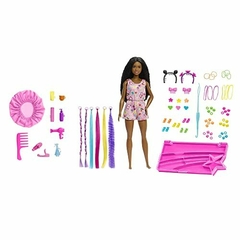 BARBIE FAMILY BROOKLYN HAIR PLAY PLAYSET UNIDADE HHM39 - MATTEL - comprar online