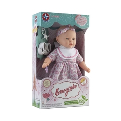 Boneca Nenezinho Bebê Vestido Flores Estrela - comprar online