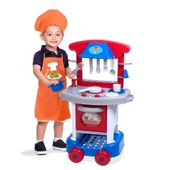 Cozinha Infantil Play Time Menino com Acessórios Cotiplás