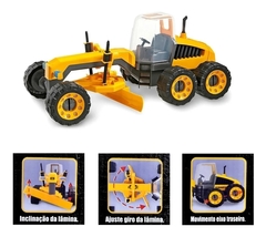 CONSTRUCTION MACHINES 115 PLAINER MOTONIVELADORA - DecorToys Presentes & Brinquedos
