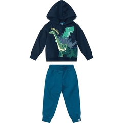 Conjunto Moletom Dino Azul Marinho - Malwee Zig Zig Zaa