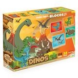 Quebra-cabeça Em Blocos - Dinos - comprar online