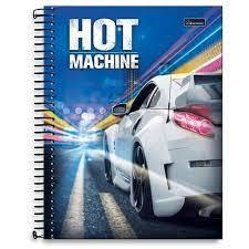 Caderno Espiral 1/4 Hot Machine 96 Folhas