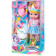 Boneca Unicórnio Faz Xixi Babys Collection Super Toys