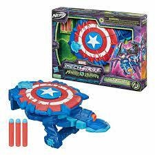 Lançador Dardos Nerf Avengers Capitão América - Hasbro