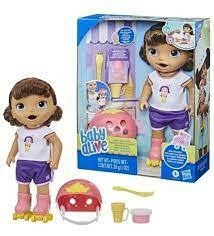 Boneca Baby Alive Patins Morena