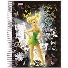 Caderno Espiral Tinker Bell 96 folhas (206) - DecorToys Presentes & Brinquedos