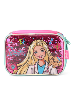 Estojo Box Barbie com Paetê - Luxcel