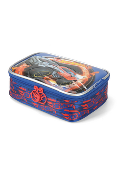 Estojo Box Hot Wheels Vermelho - Luxcel - DecorToys Presentes & Brinquedos