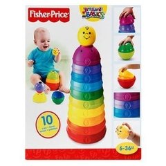 Brinquedo Torre De Pontinhos Empilhar E Rolar Fisher-Price Brilliant Basics -W4472