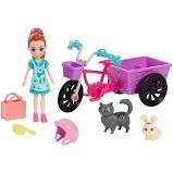 Polly Pocket Lila Com Bicicleta Aventura Com Bichinho Gfr03 - comprar online