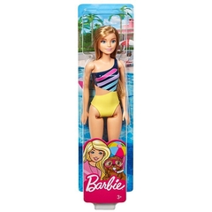 Imagem do Boneca Barbie Praia Loira Maiô Amarelo GHW41 - Mattel