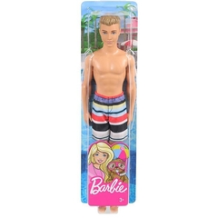 Imagem do Boneco Ken Praia Loiro Bermuda Listrada GHW43 - Mattel