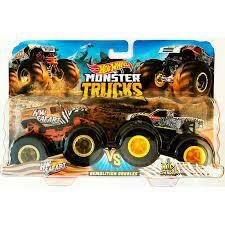 Hot Wheels Monster Trucks c/ 02 Monster Hw Safari vs Wild Streak - Mattel