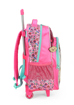 Mochila com Rodinhas Barbie Pet Paetê - Luxcel - DecorToys Presentes & Brinquedos