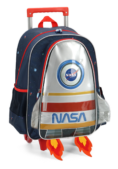 Mochila com Rodinhas Foguete Nasa - Luxcel