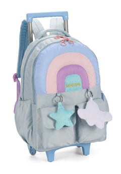 Mochila com Rodinhas Arco-Íris Up4You - Luxcel