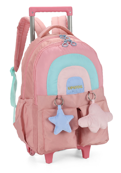 Mochila com Rodinhas Arco-Íris Up4You - Luxcel