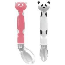 Kit Colher Pandinha Silicone Rosa - Buba