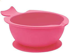 BOWL DE SILICONE C/VENTOSA ROSA