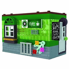 Blocos de montar Cenário Light Up Cafeteria 252 peças - Xalingo - DecorToys Presentes & Brinquedos