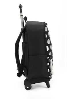 Mochila com Rodinhas Preto Poá Up4You - Luxcel - loja online