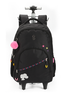 Mochila de Rodinhas Infantil Barbie Preto MC46842BB - Luxcel 2024 - comprar online