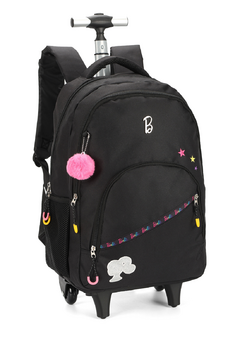 Mochila de Rodinhas Infantil Barbie Preto MC46842BB - Luxcel 2024