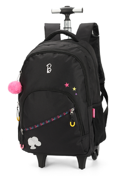 Mochila de Rodinhas Infantil Barbie Preto MC46842BB - Luxcel 2024 na internet