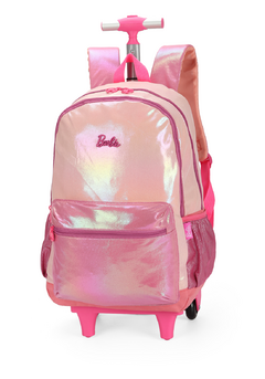 Mochila com Rodinhas Barbie Pink Holográfica - Luxcel na internet