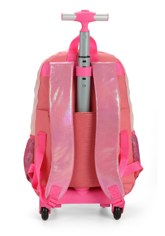 Imagem do Mochila com Rodinhas Barbie Pink Holográfica - Luxcel