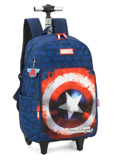 Mochila com Rodinhas Capitão América Avengers - Luxcel