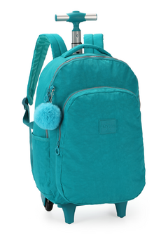 Mochila com Rodinhas Crinkle Verde Up4You - Luxcel