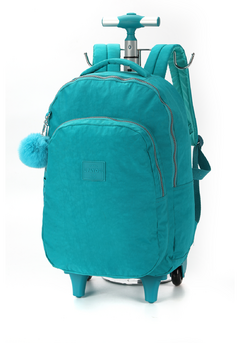 Mochila com Rodinhas Crinkle Verde Up4You - Luxcel - DecorToys Presentes & Brinquedos