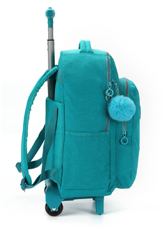 Mochila com Rodinhas Crinkle Verde Up4You - Luxcel na internet