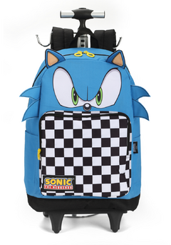 Mochila com Rodinhas Sonic The Hedgehog 3D - Luxcel