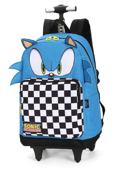 Mochila com Rodinhas Sonic The Hedgehog 3D - Luxcel na internet