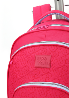 Mochila com Rodinhas Matelassê Up4You - Luxcel - DecorToys Presentes & Brinquedos