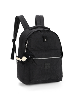 Mochila Escolar Notebook Crinkle com Chaveiro Up4You Preto - Luxcel - comprar online