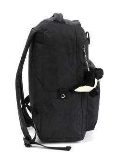 Mochila Escolar Notebook Crinkle com Chaveiro Up4You Preto - Luxcel - DecorToys Presentes & Brinquedos