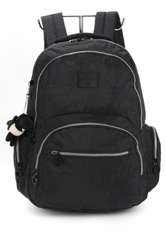 Mochila Escolar Notebook Crinkle com Chaveiro Up4You Preto - Luxcel